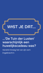 Wist je dat... De tuin der lusten waarschijnlijk een huwelijkscadeau was?